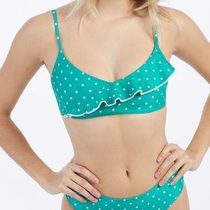 NWOT Summersalt Ruffle Marina Bikini Top